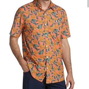 WILLIAM MURRAY TROPICAL MUMS BUTTON DOWN SHIRT.